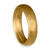 Classic Comfort Fit Wedding Ring, 14K Yellow Gold 6mm Wide by 2mm Thick